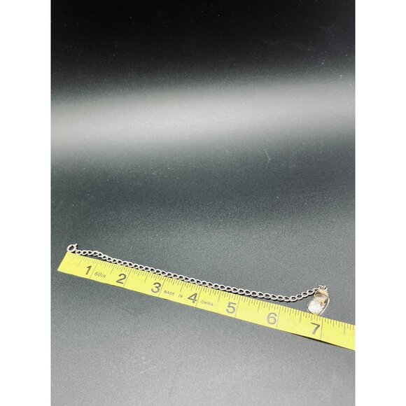 Vintage LESTAGE 1950s STERLING Baby Shoe Charm Bracelet Mother's Jewelry 7" - Picture 5 of 5